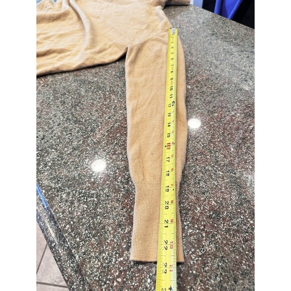 PETER‎ SCOTT 100% Scottish Cashmere Women's S/M Turtleneck Soft Knit Sweater tan - Picture 7 of 7